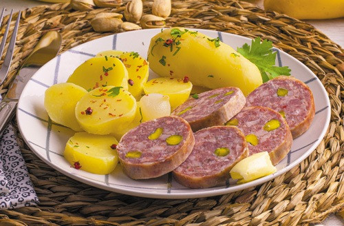 Lot de 3 saucissons à cuire de Lyon pistachés