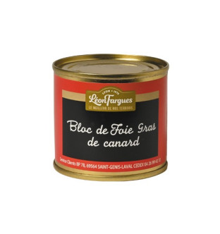 Bloc de foie gras de canard origine France 100g