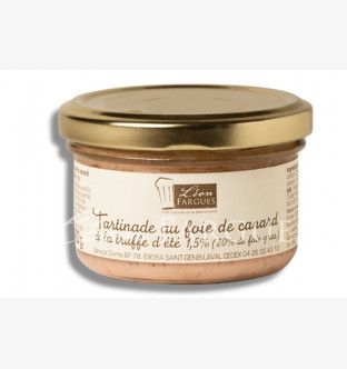 Lot de 2 Tartinades au foie de canard à la truffe d'été 1,5% (20% de foie gras)